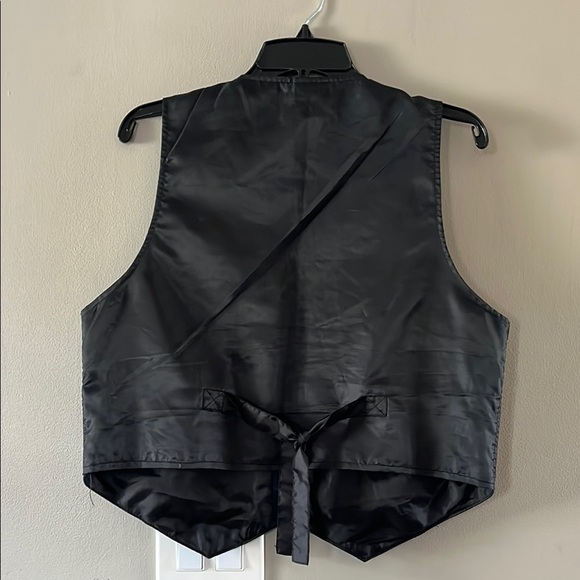 Blue Leather Vest with Mickey Mouse Embroidery - Picture 5 of 5